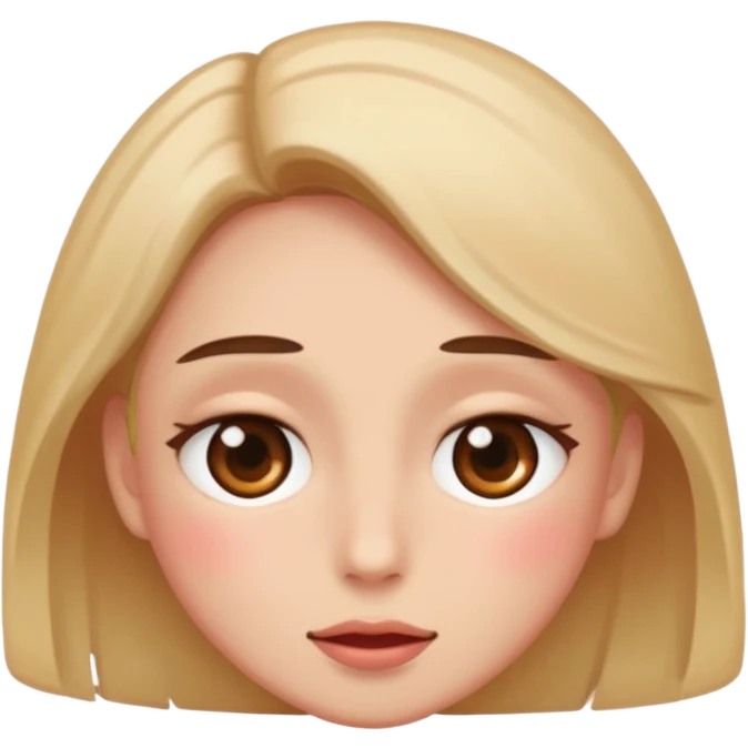 blushing that is hiding emoji