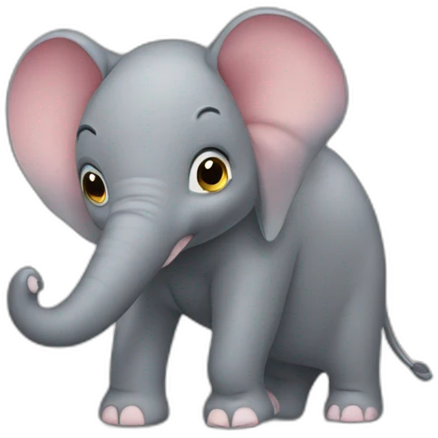 Elephant sur un rat emoji