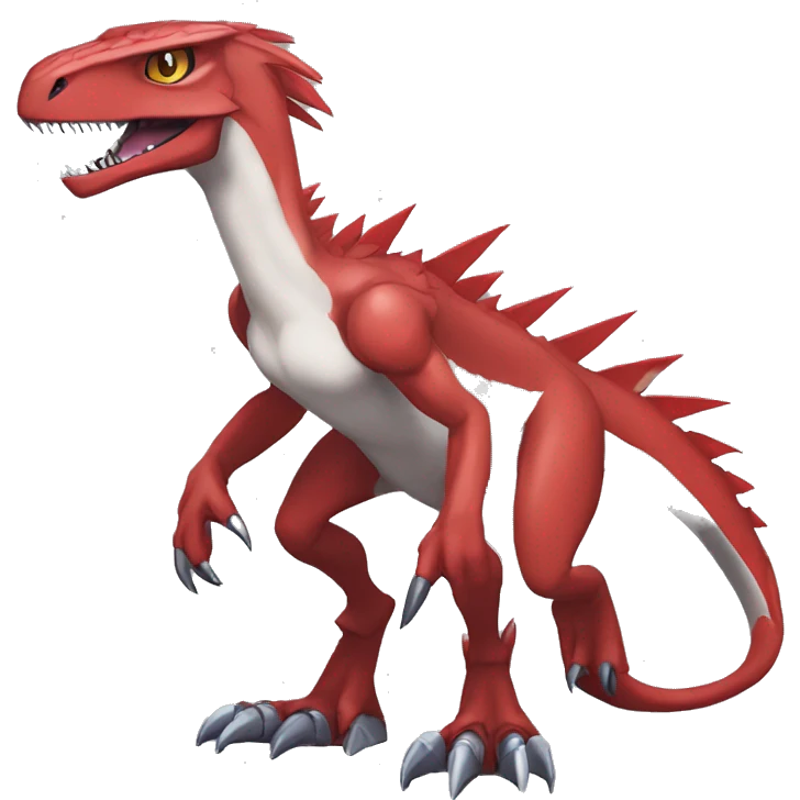  Cool Edgy Digimon-Fakemon-Guilmon-Velociraptor-Dragon-Mecha full body emoji
