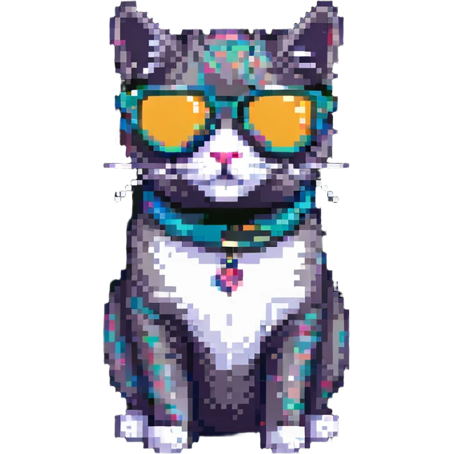 Cat wearing sunglasses emoji