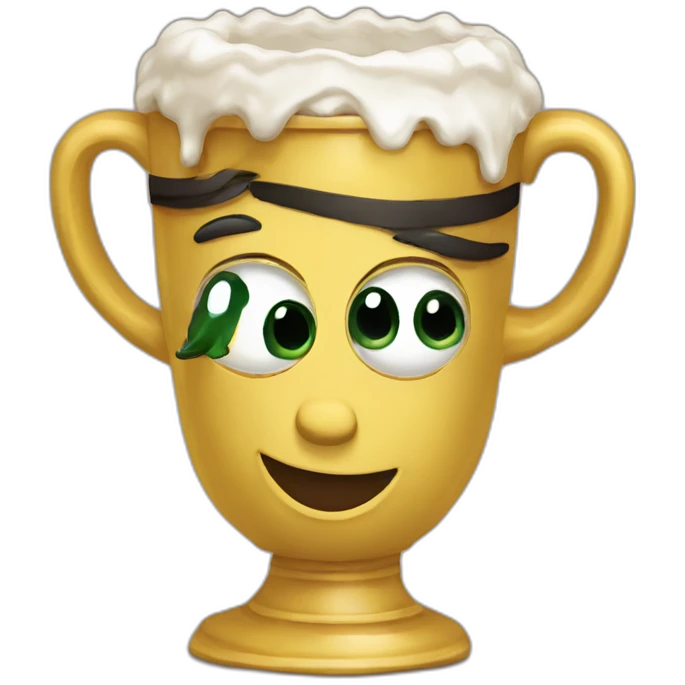 Abogada con copa feliz emoji