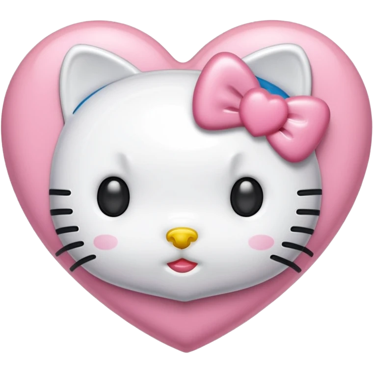 hello kitty heart emoji