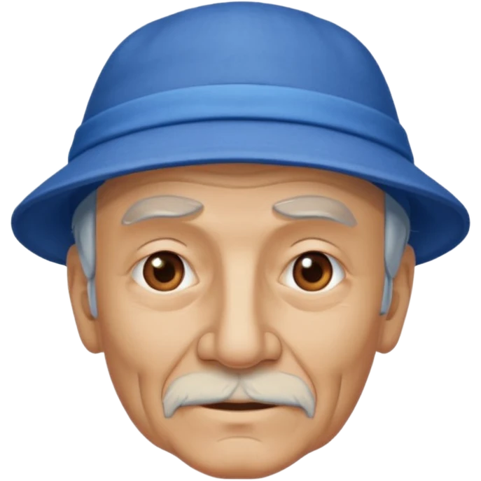 old man with blue hat emoji