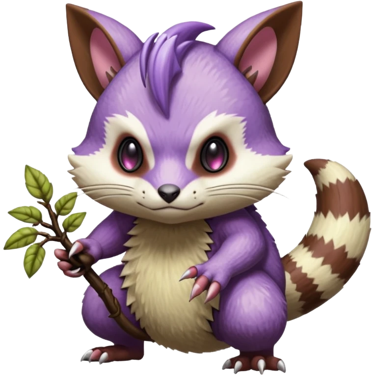 Badass Wisteria Demonic Furret-Machine-Pokémon emoji