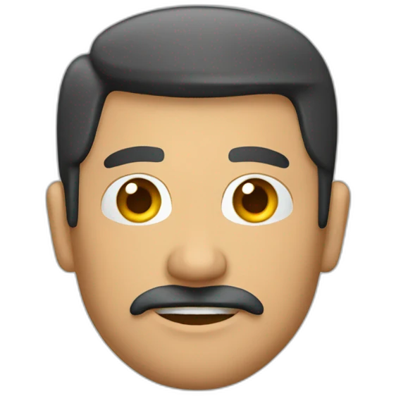 Hombre panzón con canas emoji