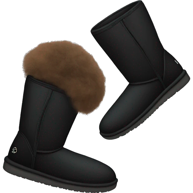 Black uggs emoji