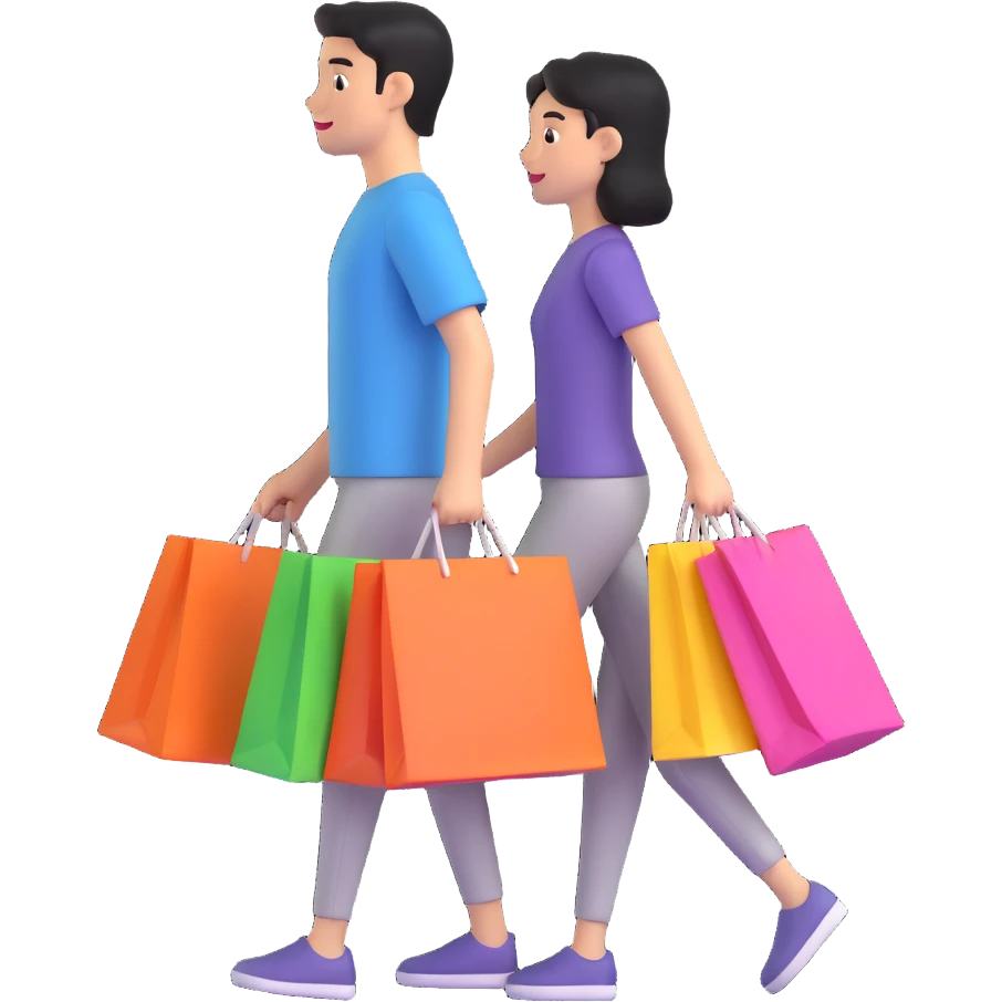 person shopping emoji