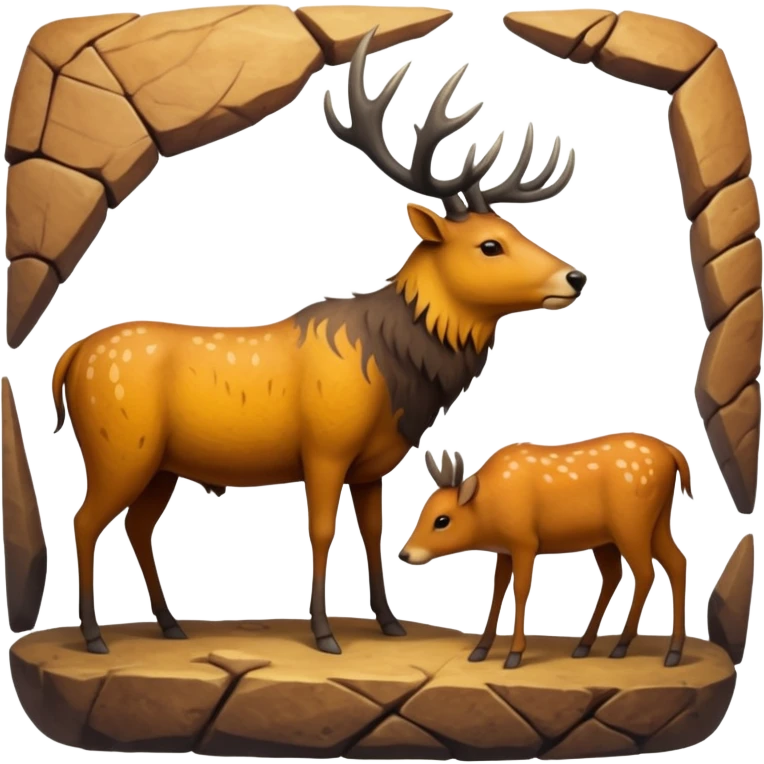 stone age cave art emoji