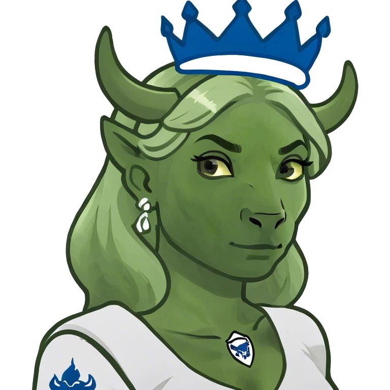 Buffalo bulls football blonde bride with logo on crown  emoji
