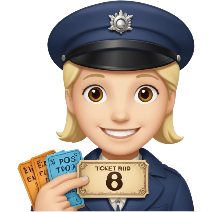 crea un avatar come personaggio ticket to ride ma solo viso emoji