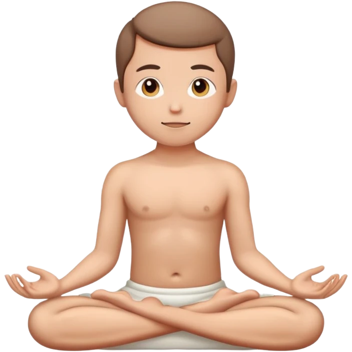 wellness meditation person in lotus position emoji