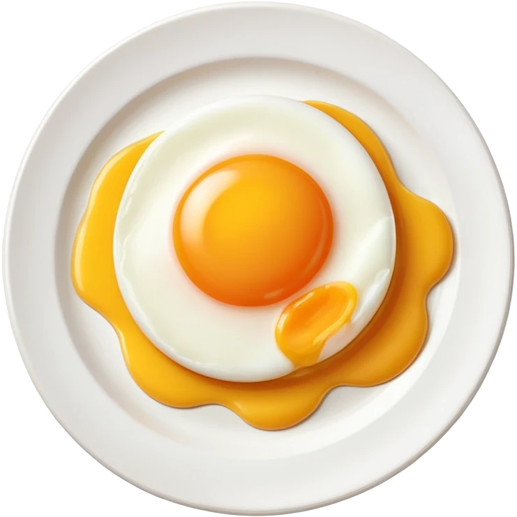 one egg on plate emoji