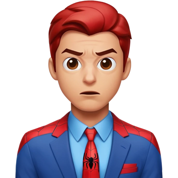 Spiderman confundido emoji