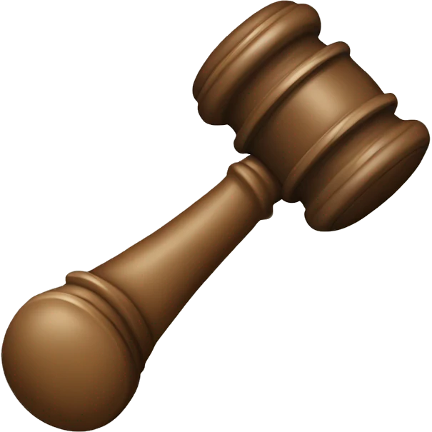 beige court gavel emoji