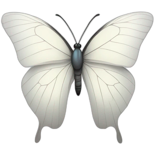white butterfly emoji