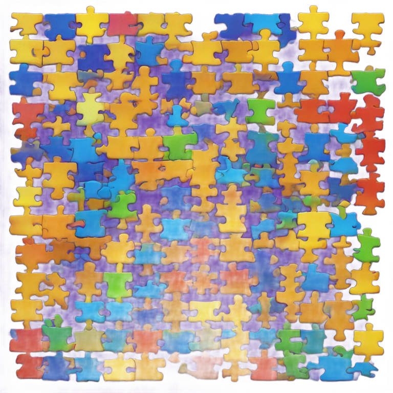 coloured puzzle pieces emoji