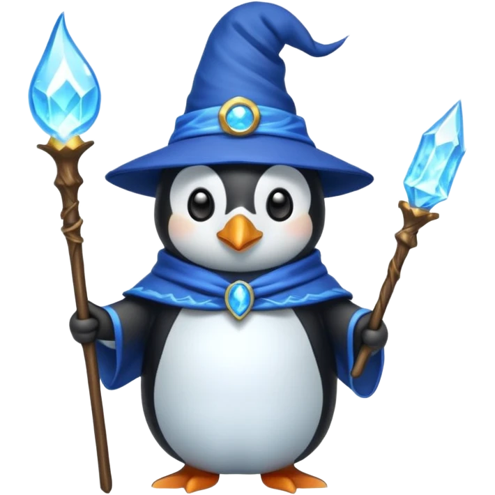 Penguin Wizard emoji