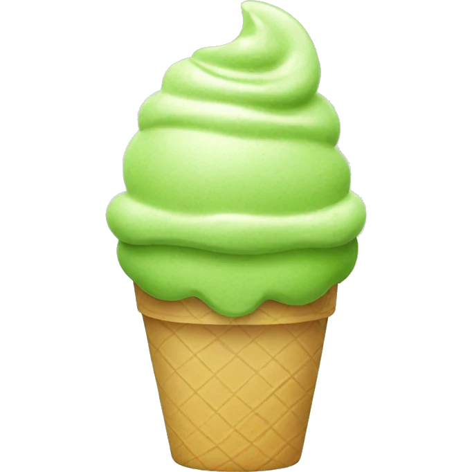 Matcha ice cream  emoji