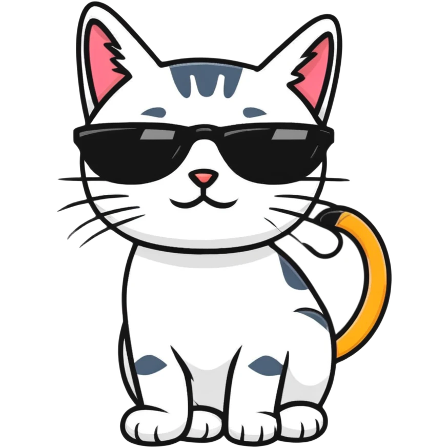 cat wearing sunglasses emoji