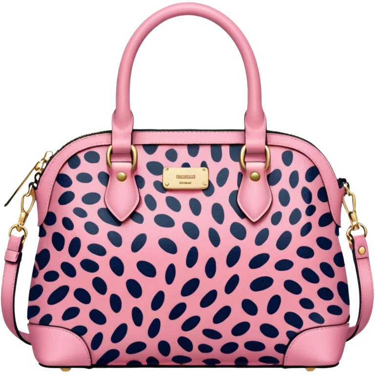 Pink leopard bag emoji