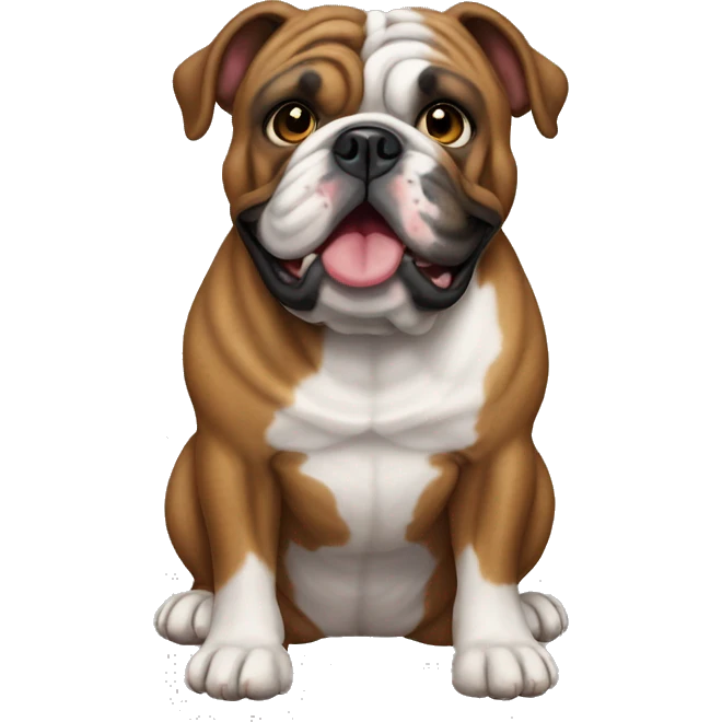 brindle english bulldog emoji
