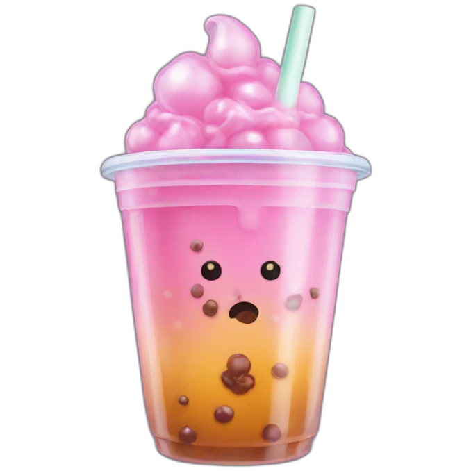 Halloween Bubble tea emoji