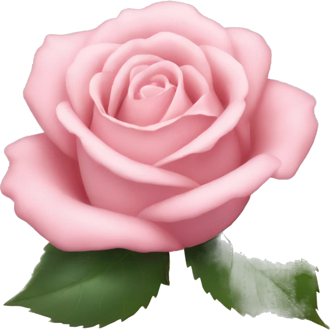 Light pink rose emoji