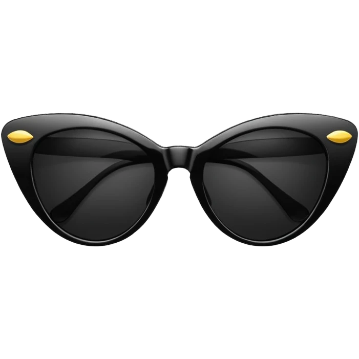 Black cateye sunglasses emoji