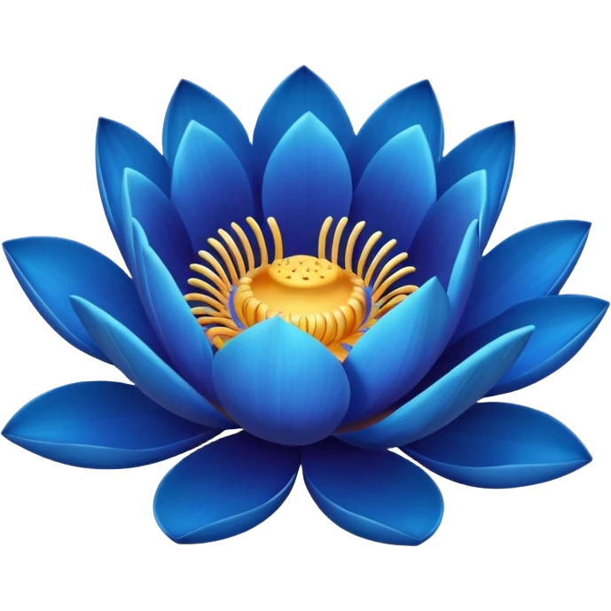Blue lotus  emoji