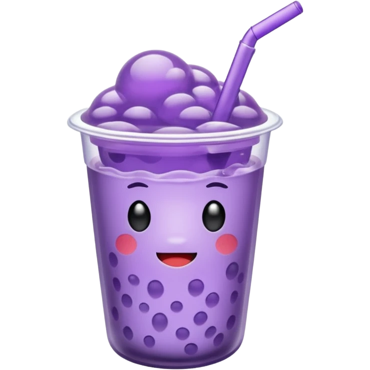 lavender colored boba emoji
