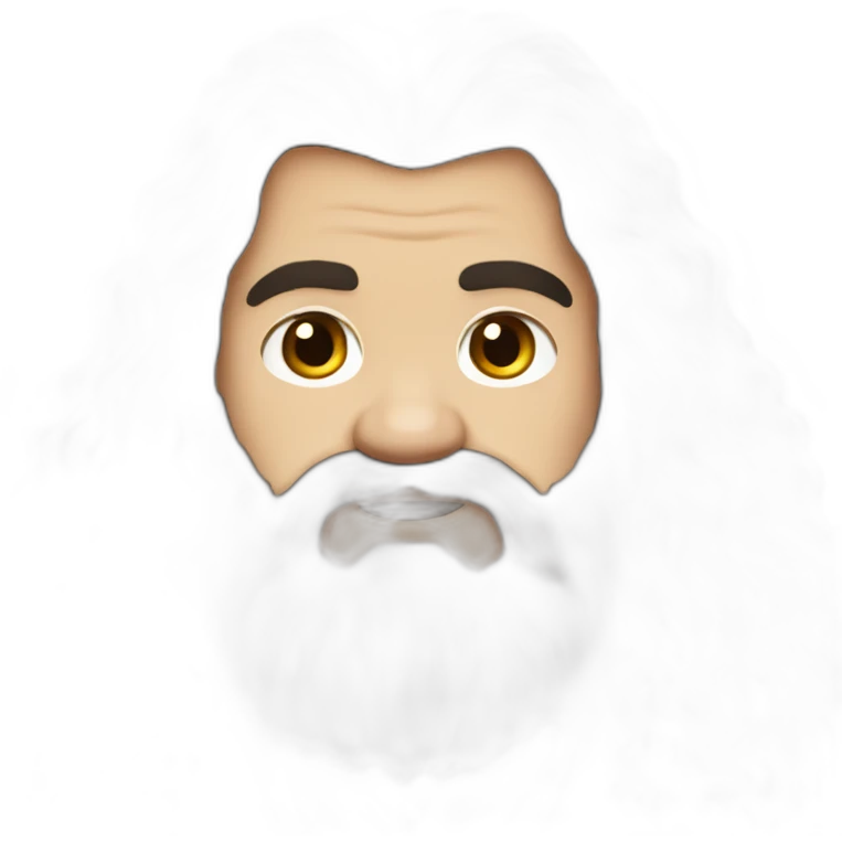 long brown haired Hagrid emoji