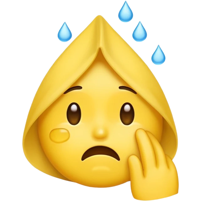 emoji wiping tears emoji