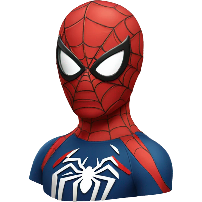 Spiderman mask emoji