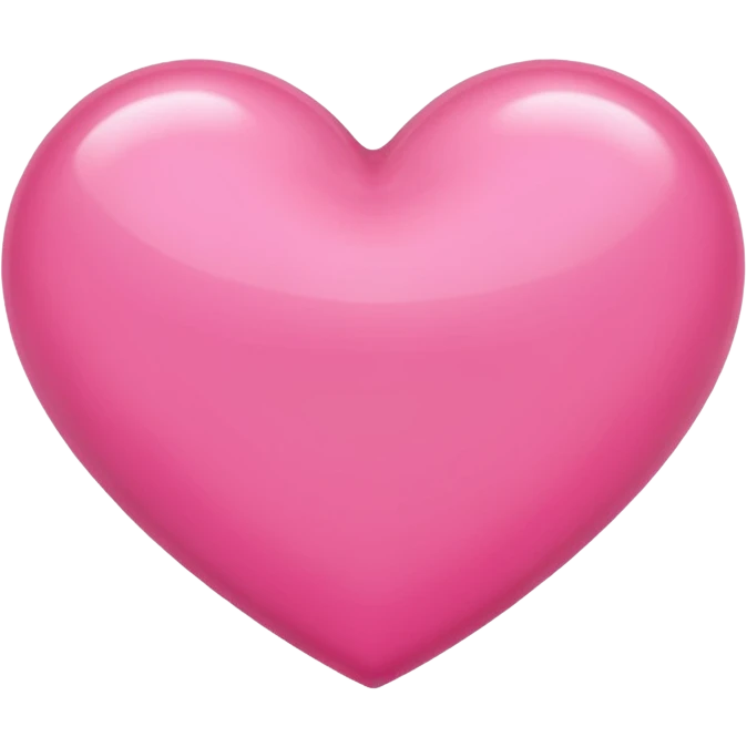Plain pink heart  emoji