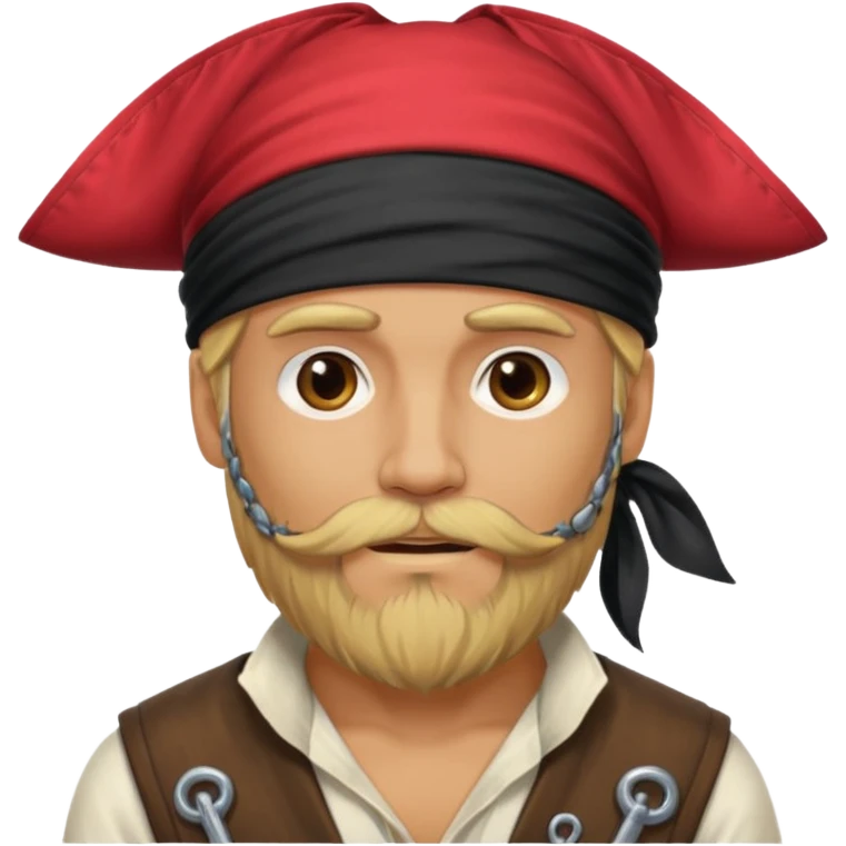 pirate blonde bearded man emoji