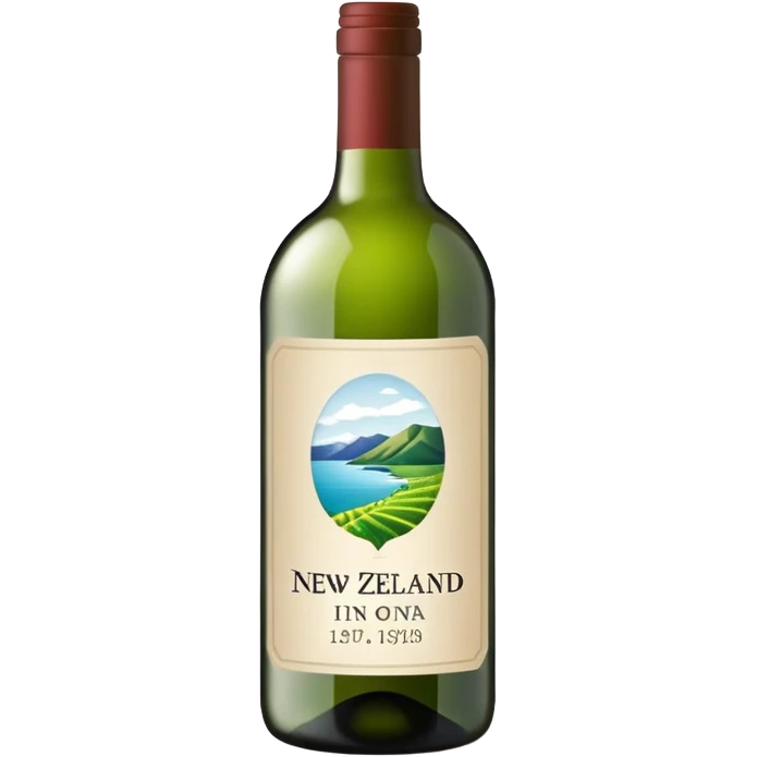 New Zealand wine in bottle emoji