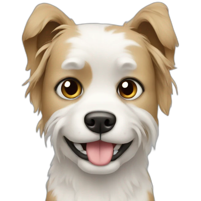 dog whit computer emoji