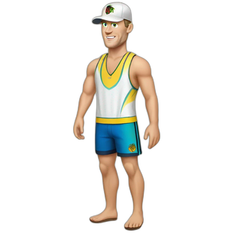 Jonathan Toews as beach bum emoji