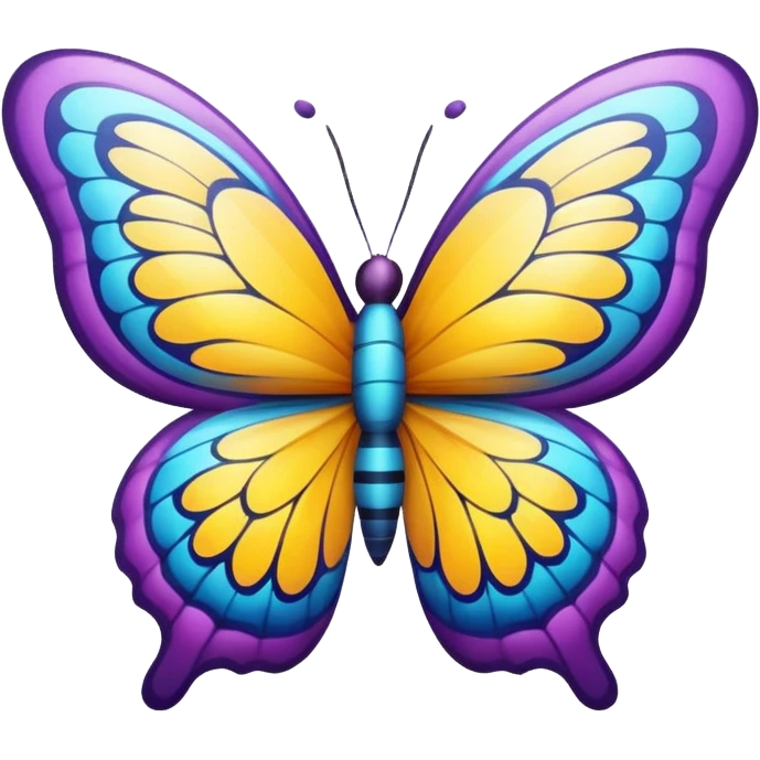 Smiley butterfly’s emoji