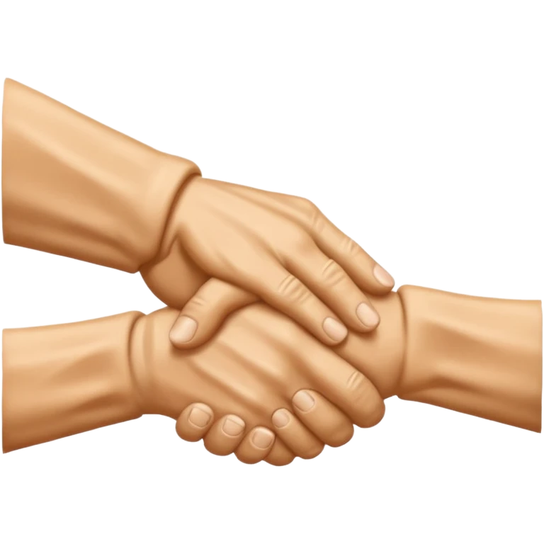 two hands shaking emoji