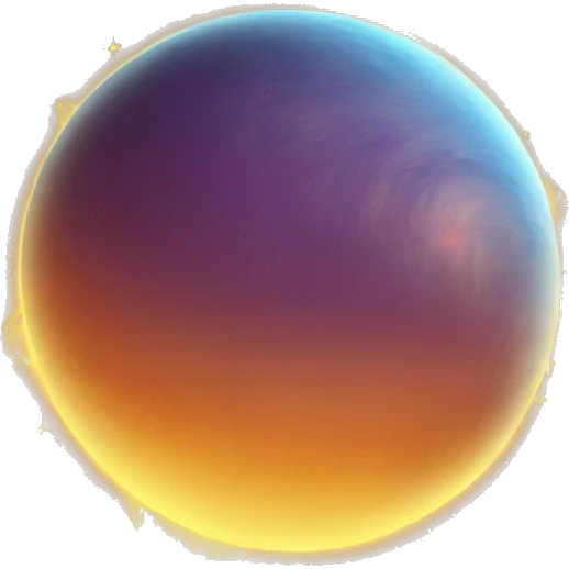Sun with planet  emoji