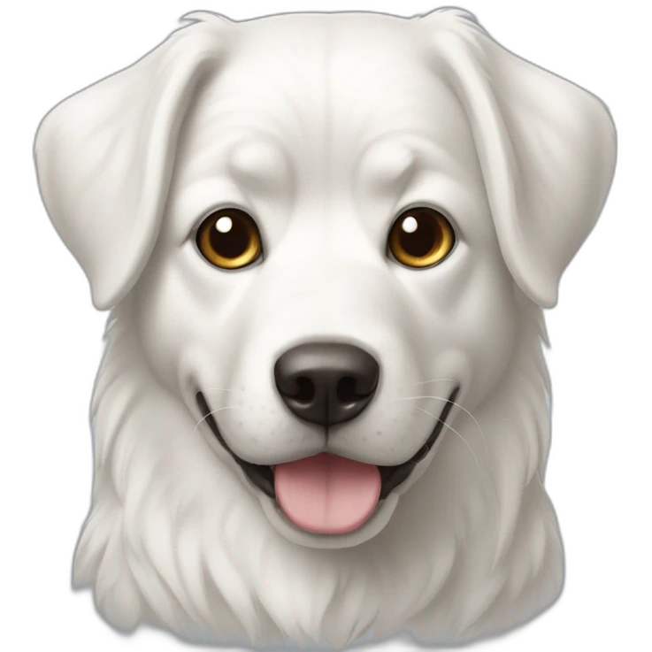 Chien blanc emoji