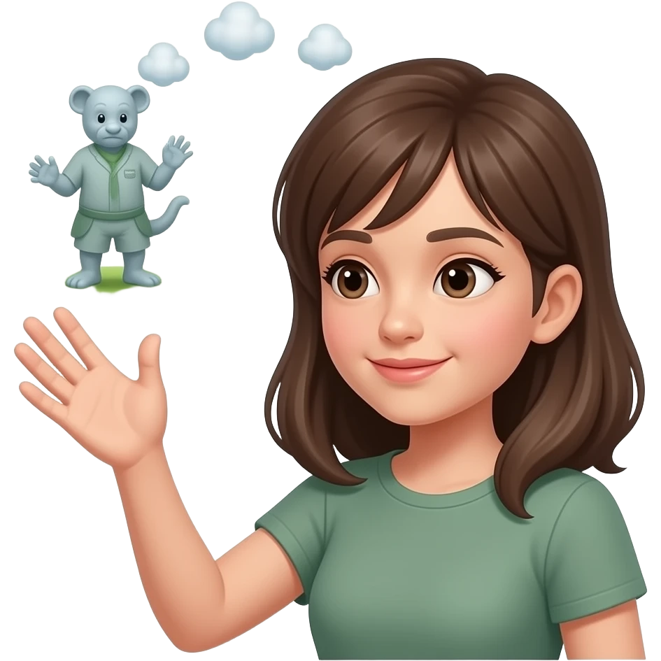 Девушка не может поймать Дзен из-за мыслей emoji