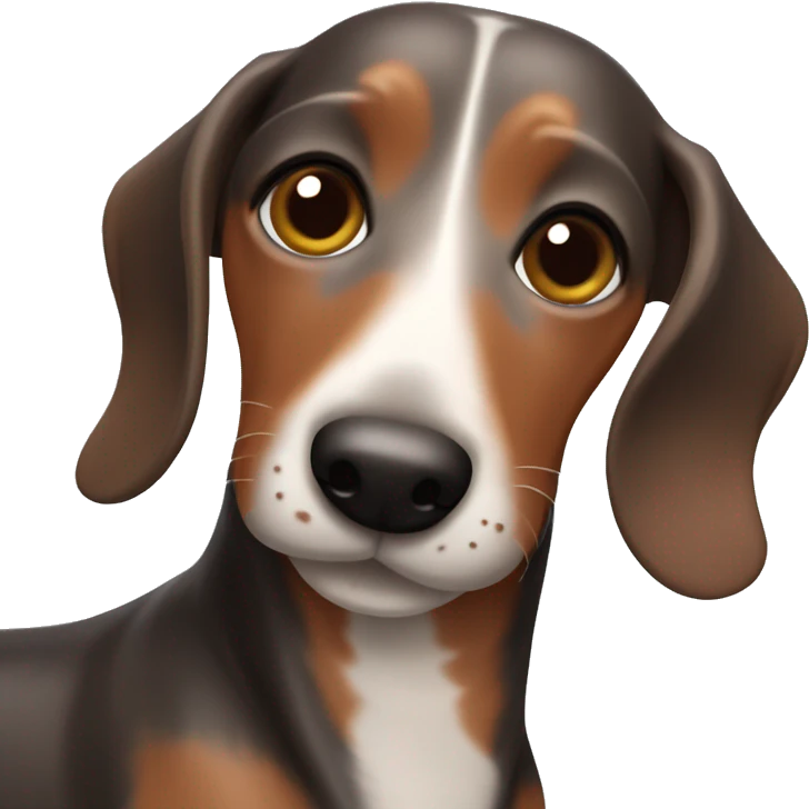 Dapple sausage dog  emoji