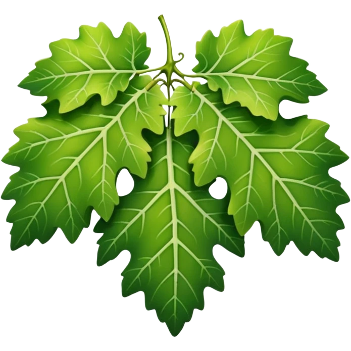 grape leaf with bright green tones emoji