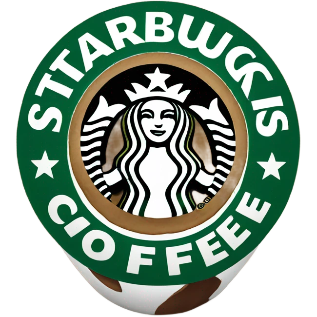 Starbucks coffee emoji