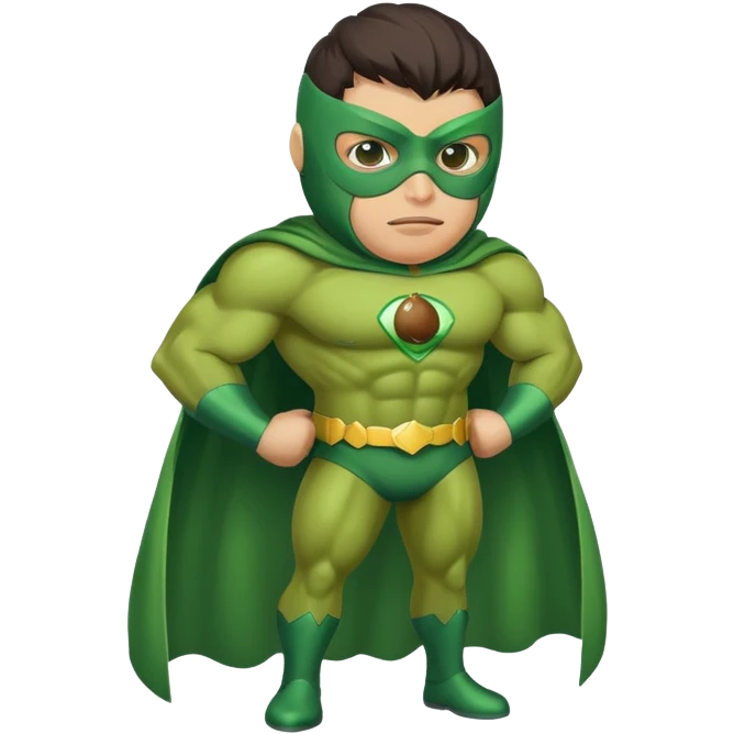 Avocado superhero emoji