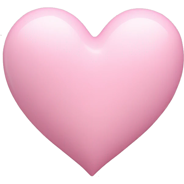 3D Light Pink Heart emoji