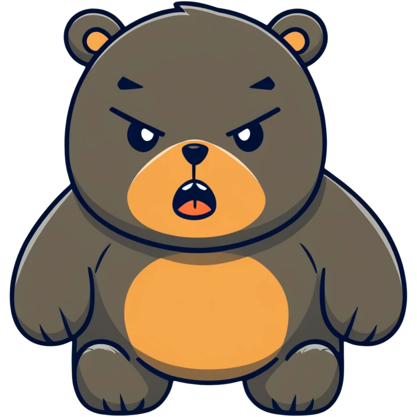 🐻+😠 emoji