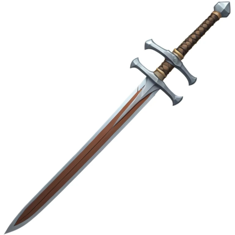 a viking blade, bastard sword, pixel art style, transparent background emoji